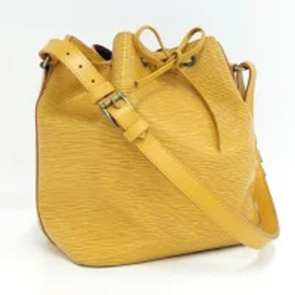 LOUIS VUITTON Neo Noe Shoulder Bag Drawstring Epi Leather Tassili Yellow